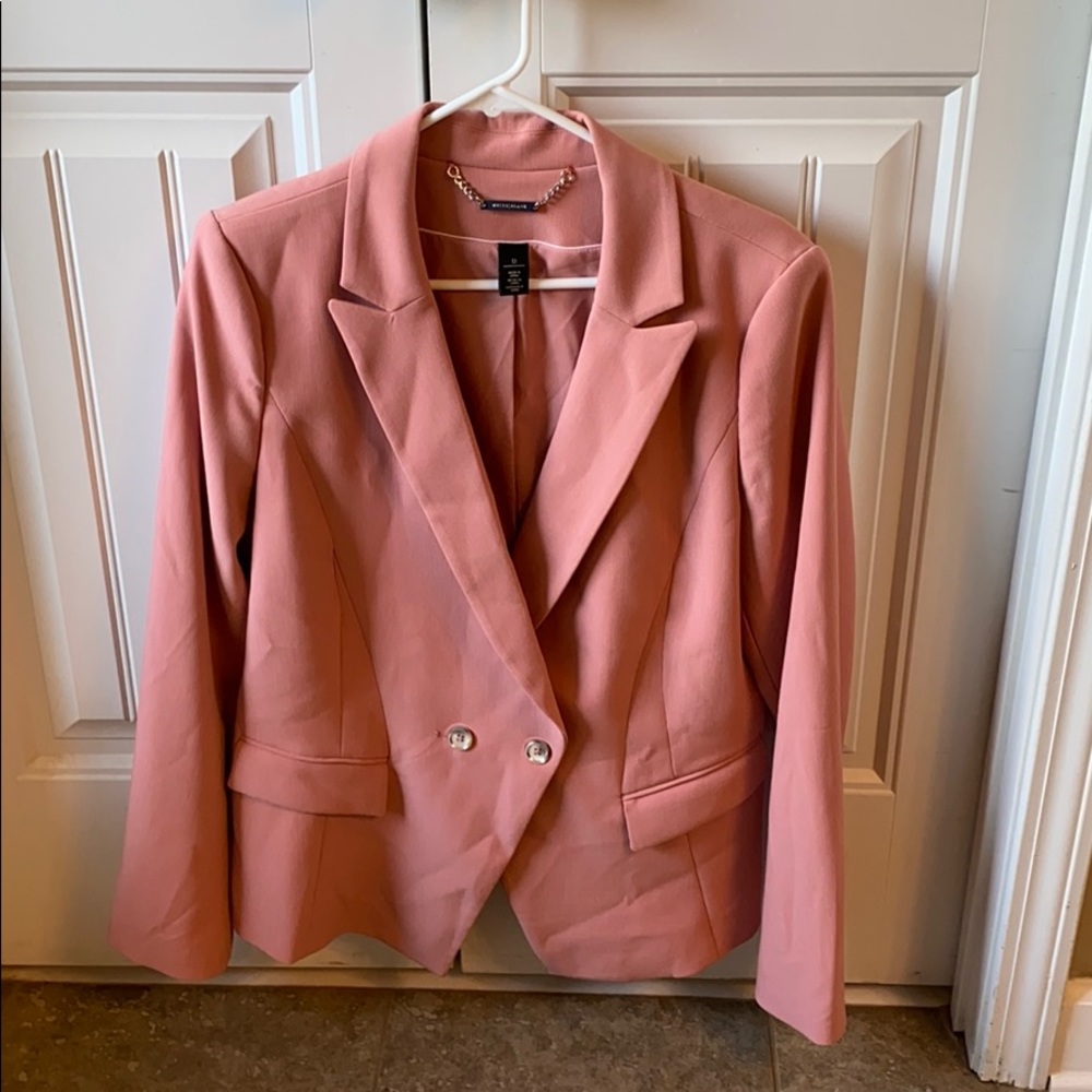 White House Black Market  pink blazer size 12